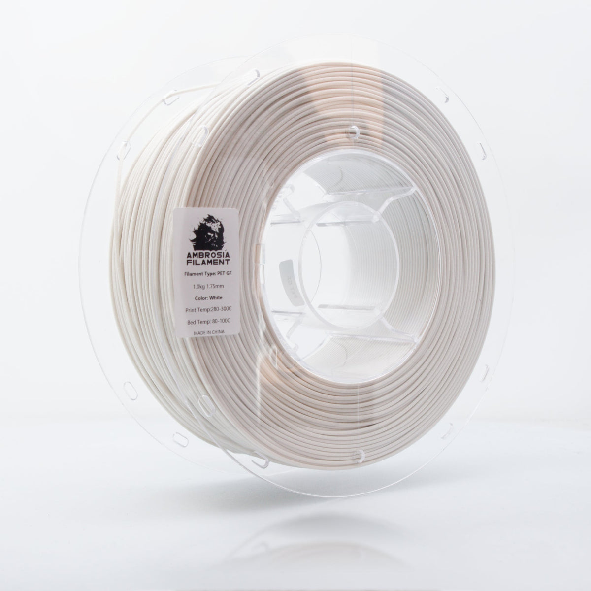 AMBROSIA PET-GF Glass Filled PET Filament of the Gods - 1KG Spool - West3D 3D Printing Supplies - AMBROSIA FILAMENT