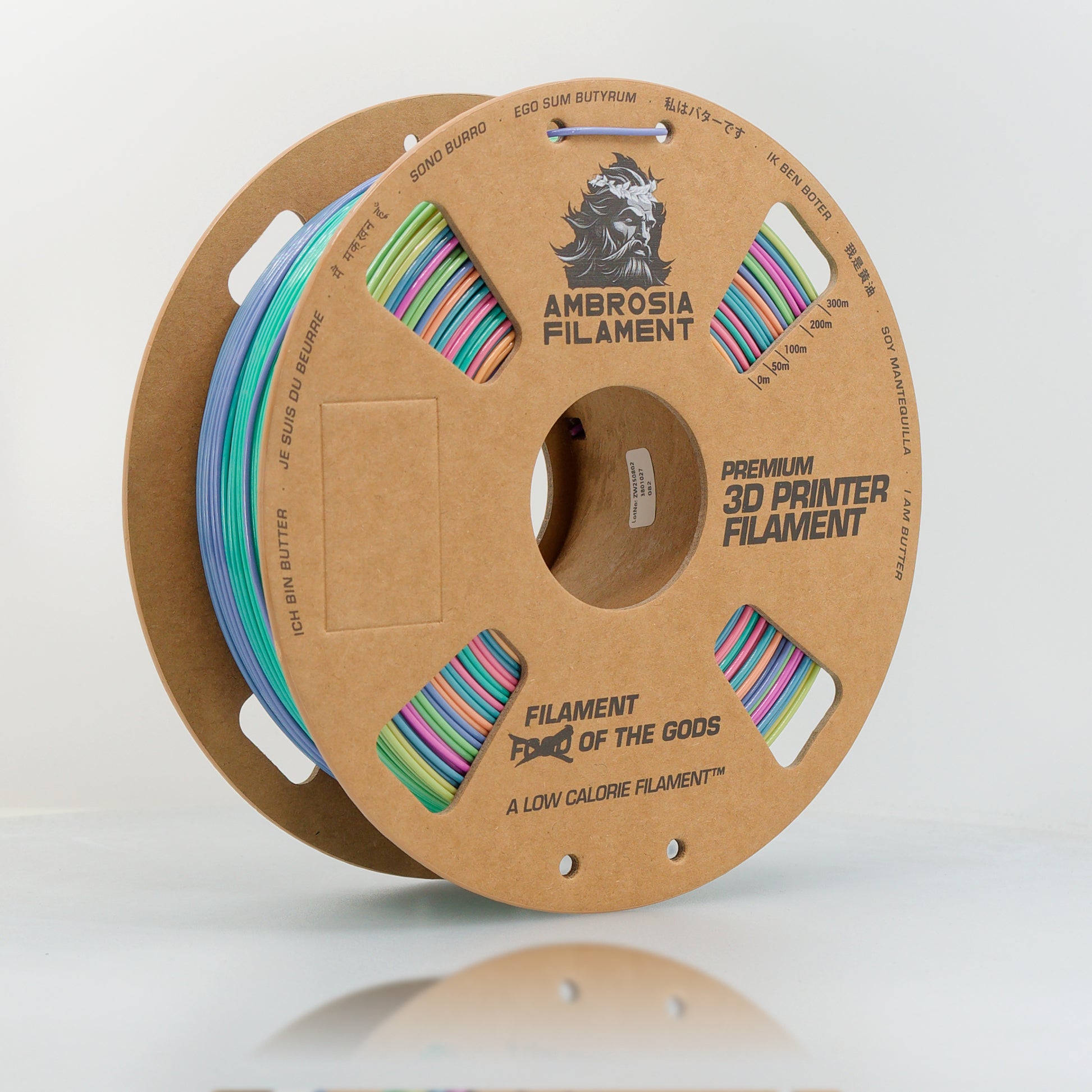 AMBROSIA PETG Filament of the Gods - 1KG Bambu AMS Friendly Cardboard Spools Premium 3D Printing Filament - West3D 3D Printing Supplies - AMBROSIA FILAMENT
