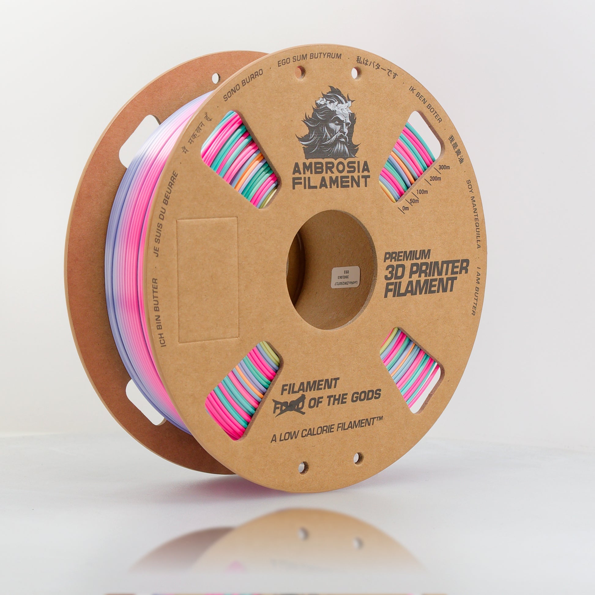 AMBROSIA SILK PLA Filament of the Gods - 1KG Bambu AMS Friendly Cardboard Spools Premium 3D Printing Filament - West3D 3D Printing Supplies - AMBROSIA FILAMENT