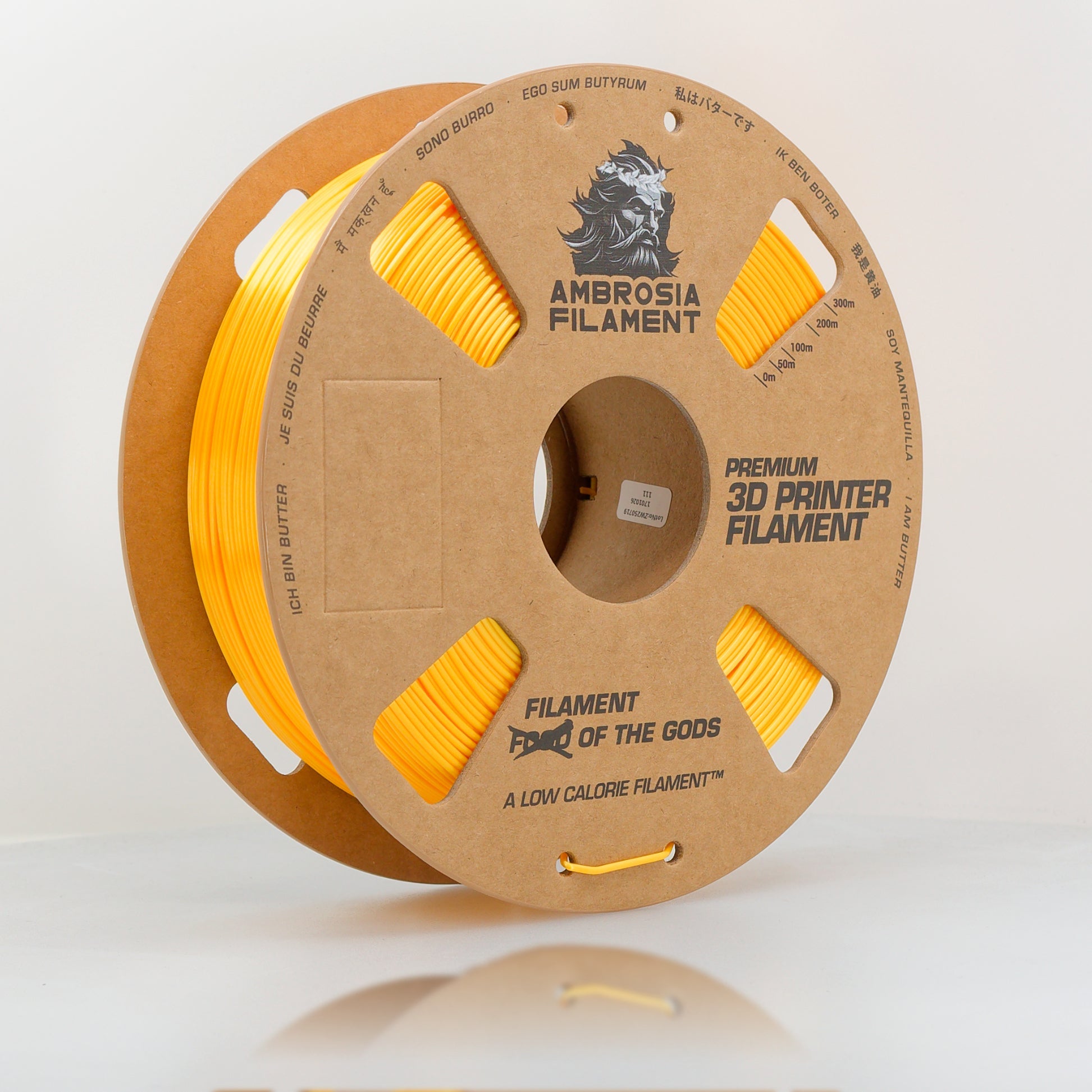 AMBROSIA SILK PLA Filament of the Gods - 1KG Bambu AMS Friendly Cardboard Spools Premium 3D Printing Filament - West3D 3D Printing Supplies - AMBROSIA FILAMENT