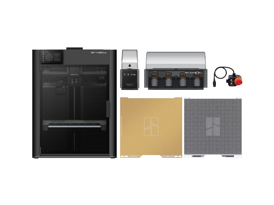 Bambu Lab H2D PRO 3D Printer Bundle with AMS 2 Pro + AMS HT + Vision Encoder + Emergency Button - West3D 3D Printing Supplies - Bambu Lab