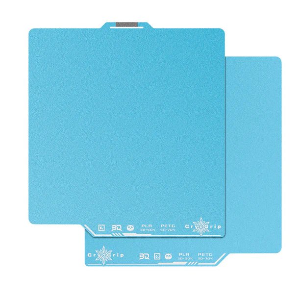 Biqu CryoGrip Pro FROSTBITE Build Plate for 3D Printers - Textured extreme grip plate - West3D 3D Printing Supplies - BTT