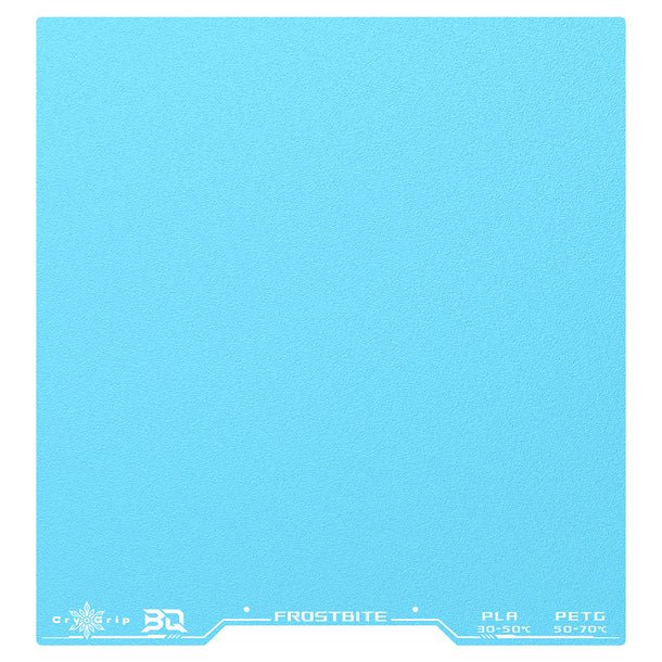 Biqu CryoGrip Pro FROSTBITE Build Plate for 3D Printers - Textured extreme grip plate - West3D 3D Printing Supplies - BTT