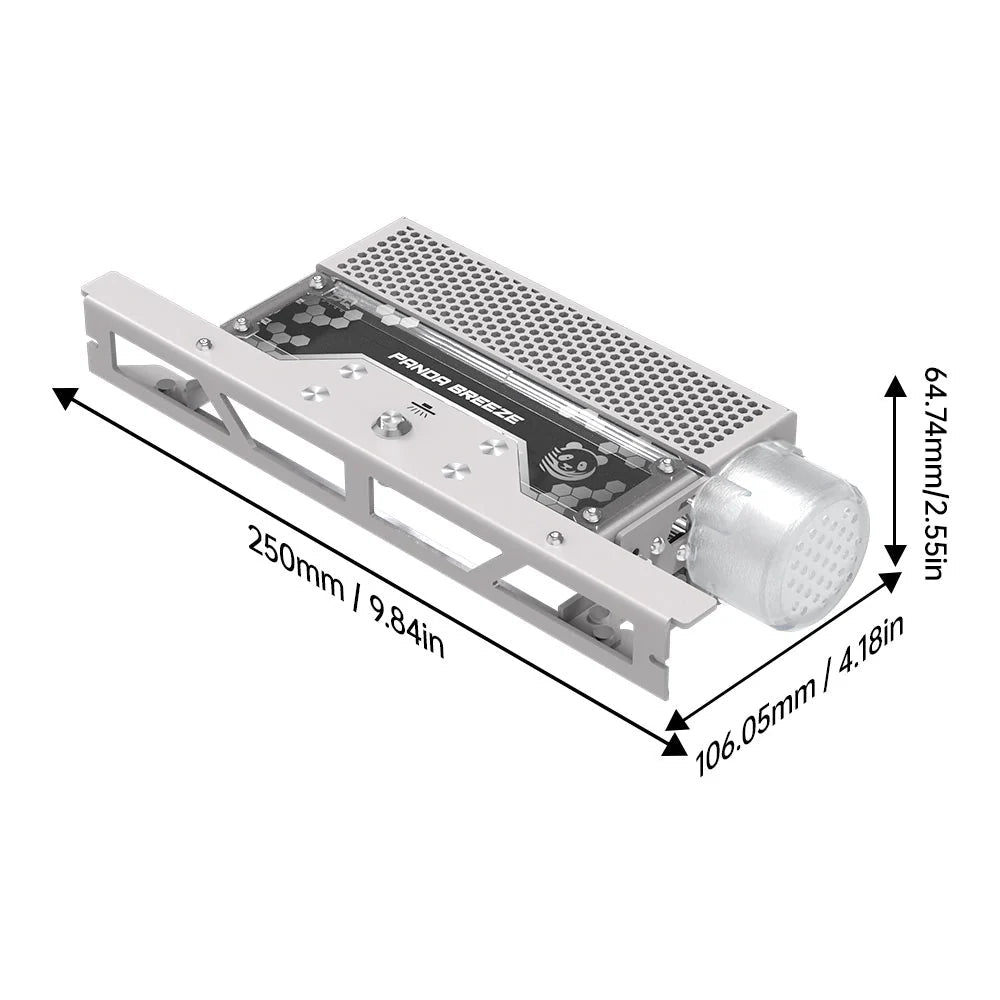 BIQU Panda Breeze Cross Flow Fan for Bambu Lab A1 Printers– Plug & Play High - Flow Cooling Fan with LED Light - West3D 3D Printing Supplies - BTT