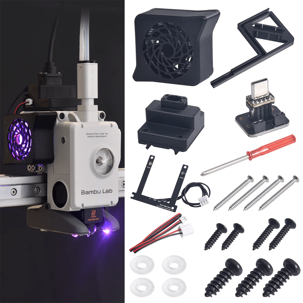 BIQU Panda Cooler For A1 / A1 Mini Smart Cooling Fan with ESP32 Chip WebUI Control and RGB Lighting - West3D 3D Printing Supplies - BTT