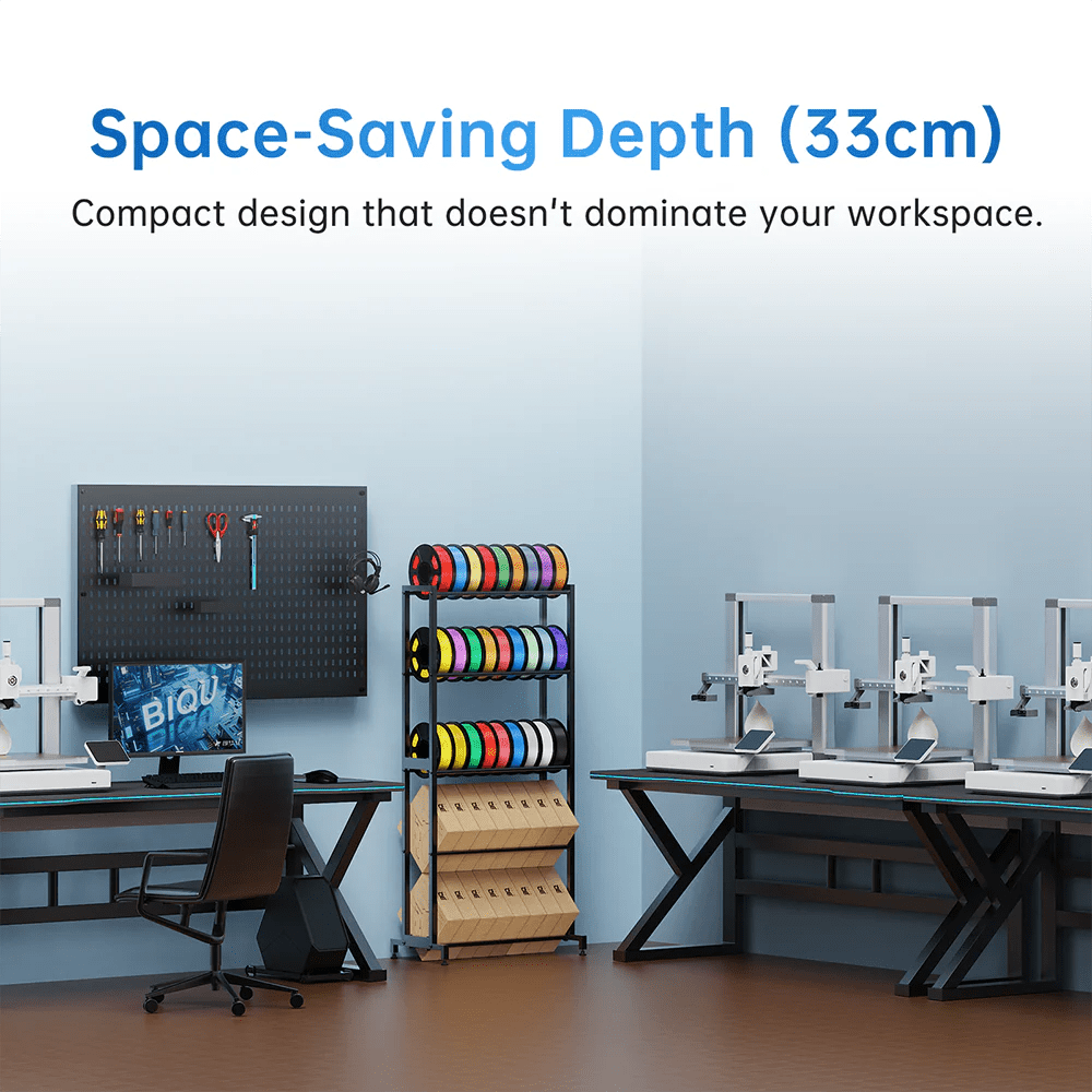 Biqu Panda Filament Storage Feed Rack 5 - tier holds 40+ 1kg spools - West3D 3D Printing Supplies - BTT