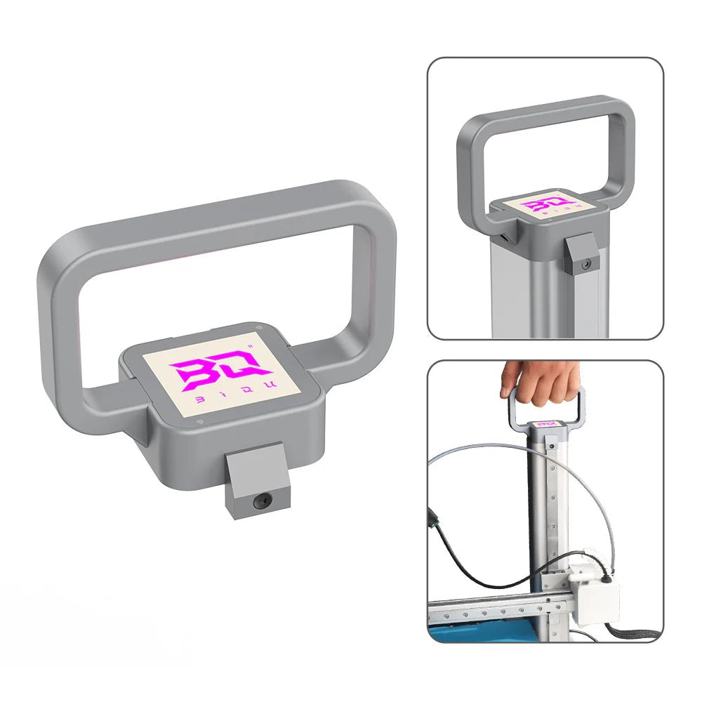 BIQU Panda Hue OTG - CNC Machined DIY Translucent Handle with LED for lifting and hiding wires on A1 Mini - West3D 3D Printing Supplies - BTT