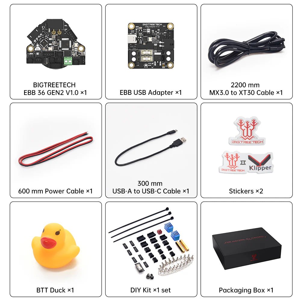 BTT EBB36 / EBB42 GEN 2 USB and CAN bus Klipper Expansion PCB High Temp - West3D 3D Printing Supplies - BTT