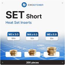 CNC Kitchen Heat Set Inserts (Various Sizes) - West3D 3D Printing Supplies - CNC Kitchen