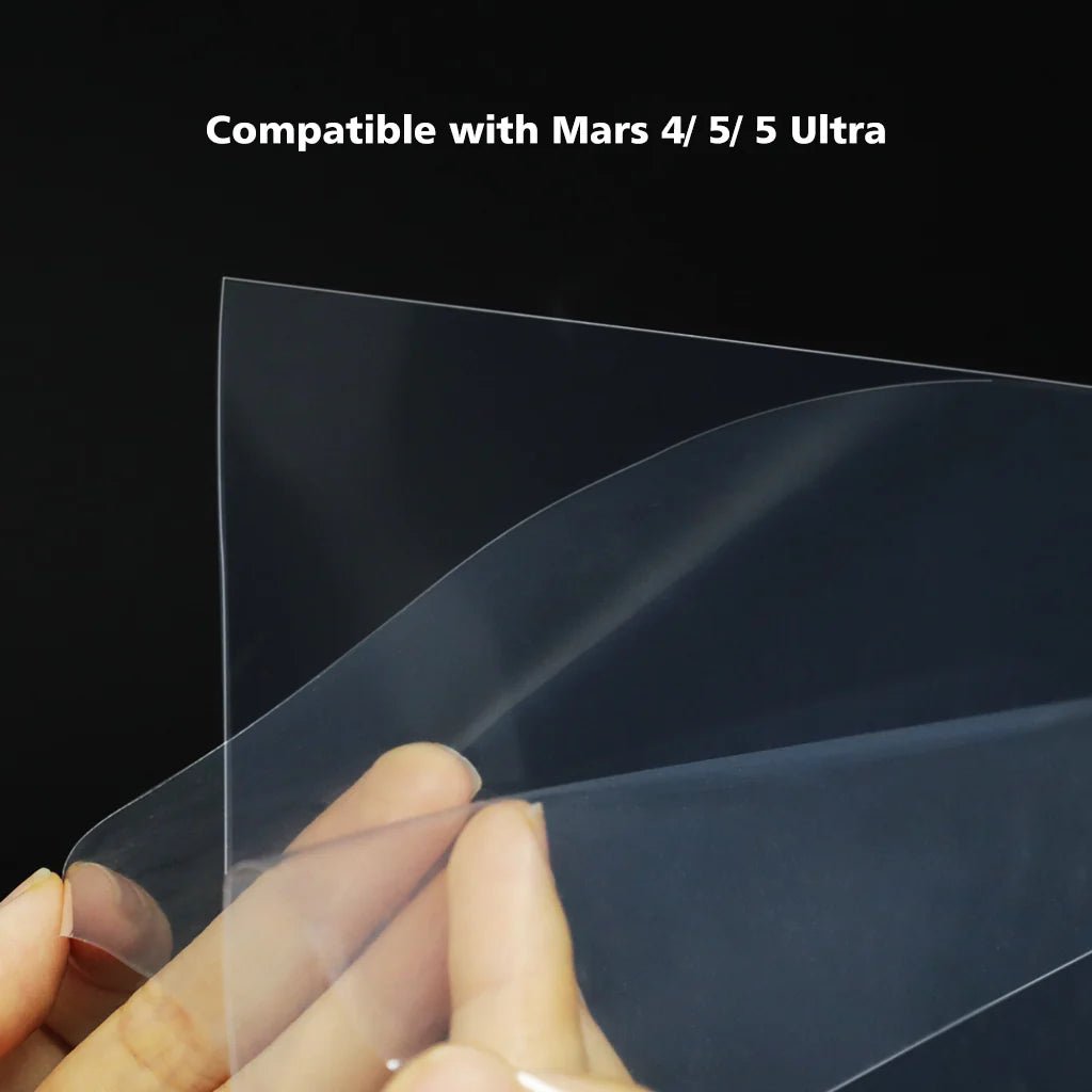 Elegoo Mars 4 / 5 and 5 Ultra FEP Film (3 Pack) - Crystal - Clear 3D Prints - West3D 3D Printing Supplies - ELEGOO