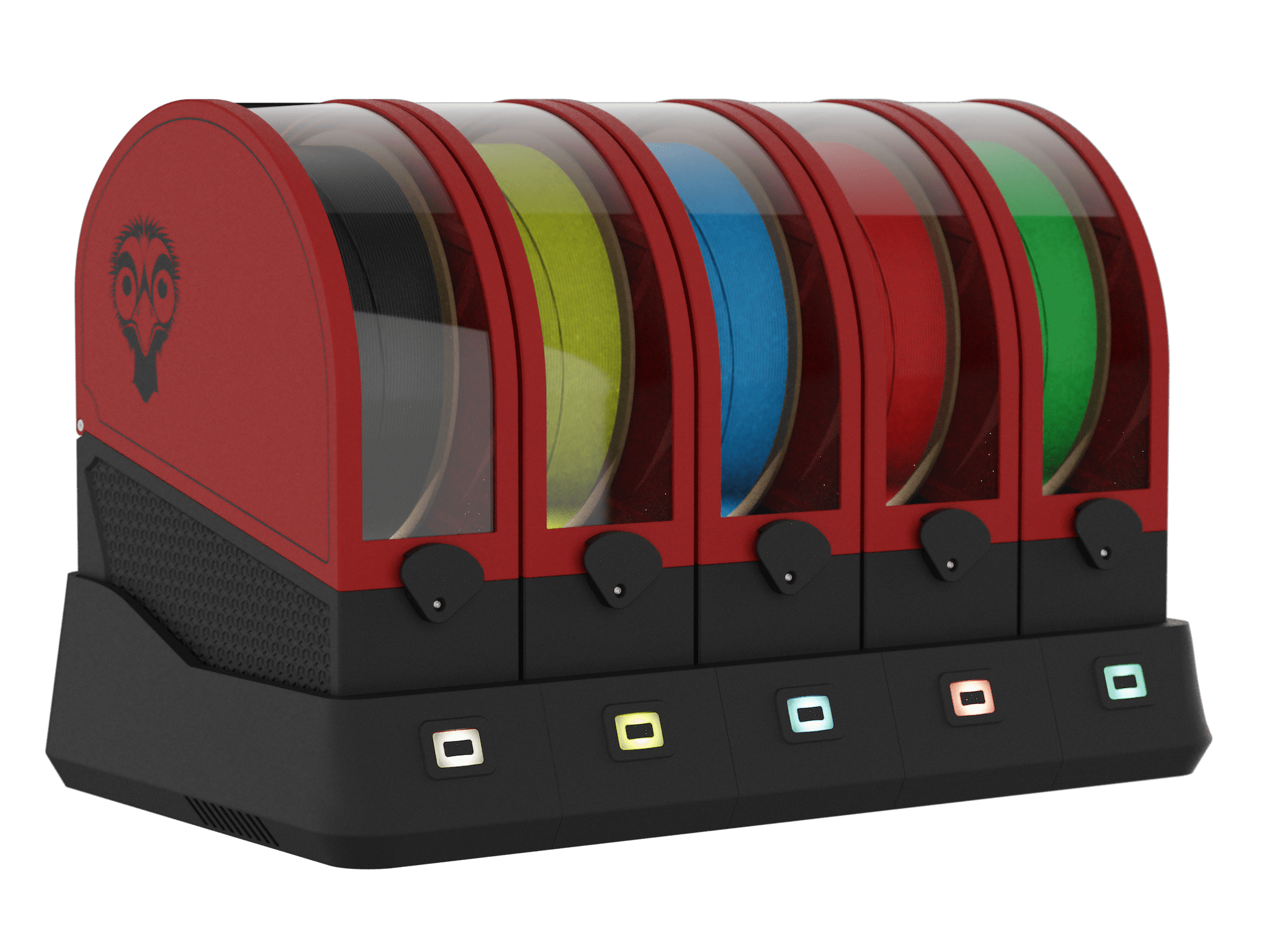 Emu (Expandable Multi-material Unit) 5-Lane Filament Changing System - West3D 3D Printing Supplies - TriangleLab