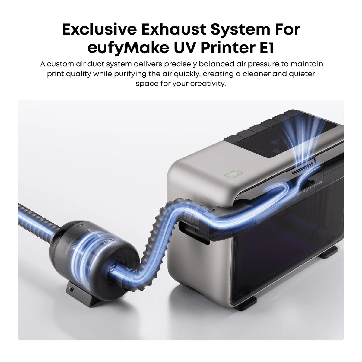 eufyMake E1 Exhaust Fan Kit – UV Printer Fume & Odor Ventilation System - West3D 3D Printing Supplies - eufyMake