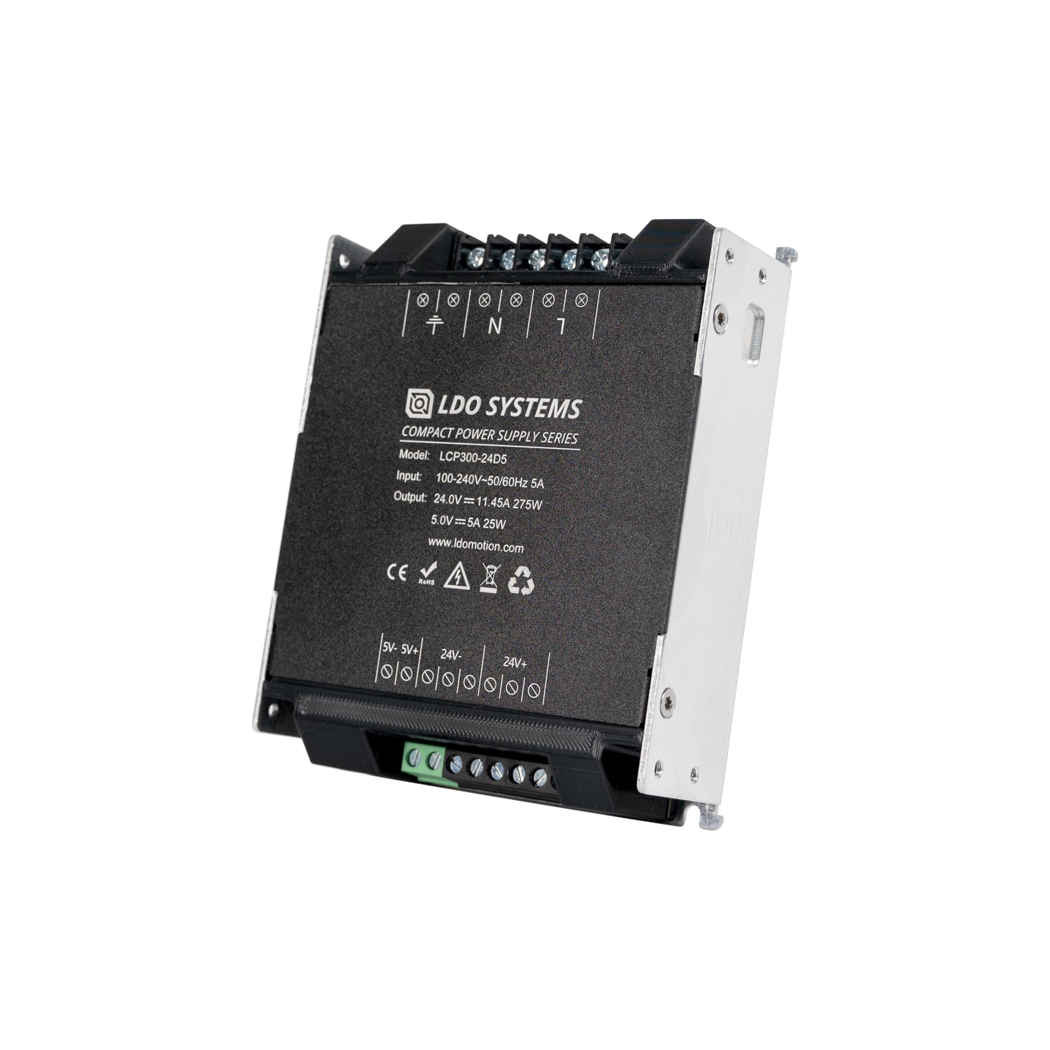 LDO LCP300 - 24D5 300W 24V and 5V Compact Power Supply (PSU) - West3D 3D Printing Supplies - LDO Systems