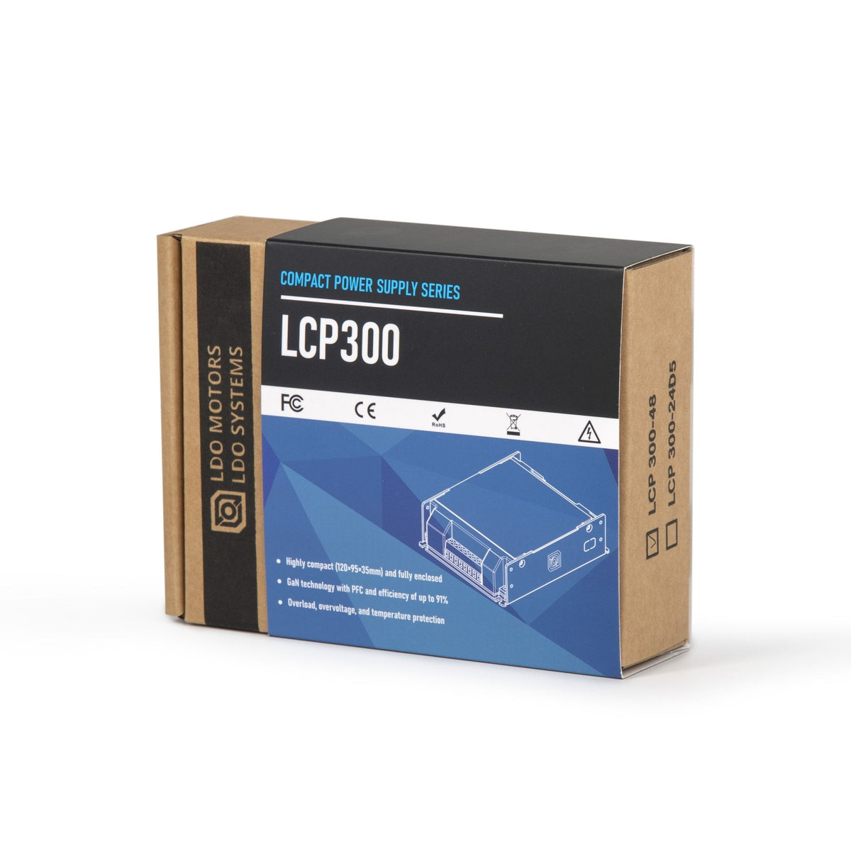 LDO LCP300-48 300W 48V Compact Power Supply (PSU) - West3D 3D Printing Supplies - LDO Systems