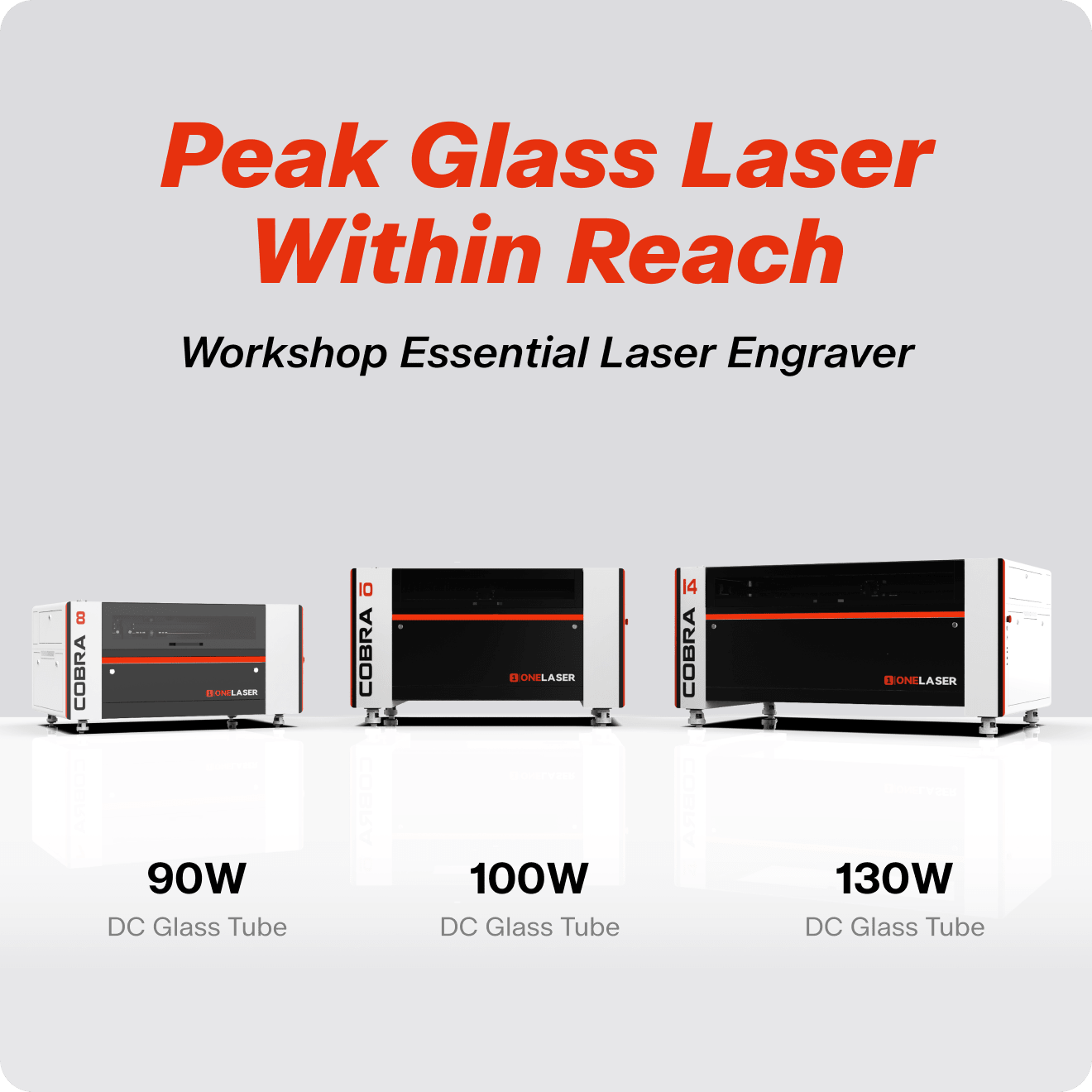 OneLaser Cobra™ 8 - Workshop Essential Laser Engraver/Cutter (90W Glass) - West3D 3D Printing Supplies - OneLaser