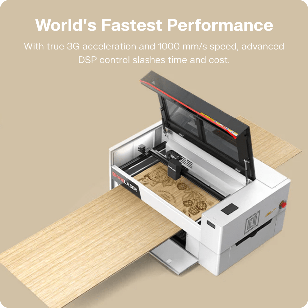 OneLaser XT™ Performance Desktop Laser Engraver (55W Glass) - West3D 3D Printing Supplies - OneLaser