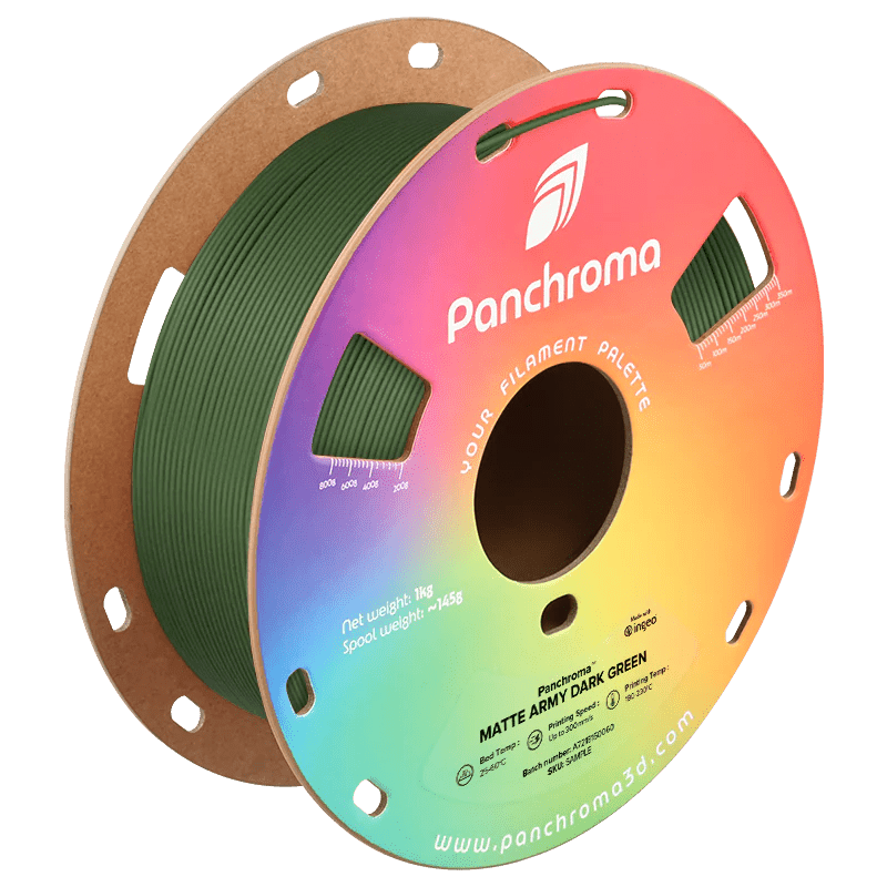 Panchroma™ Matte (Formerly PolyTerra) PLA 3D Printer Filament 1KG 1.75mm - West3D 3D Printing Supplies - Polymaker