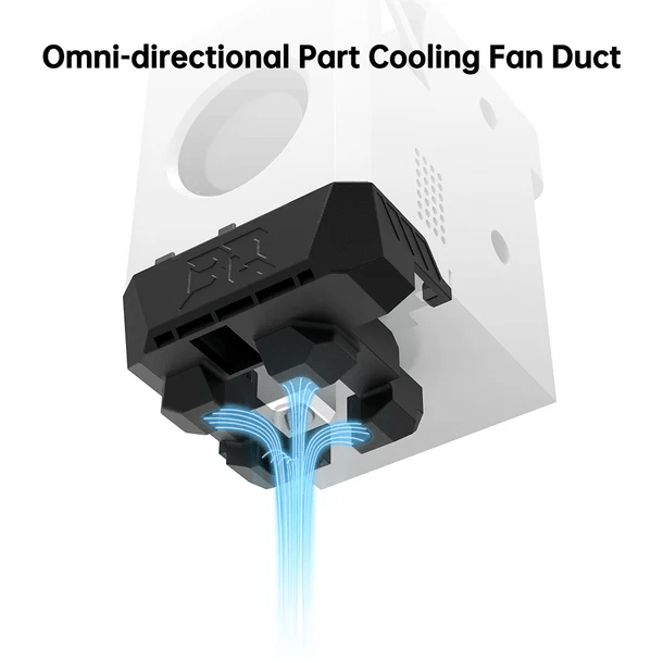 Panda Jet Omni - Directional Part Cooling Duct Upgrade for Bambu Lab X1 and P1 - West3D 3D Printing Supplies - BTT