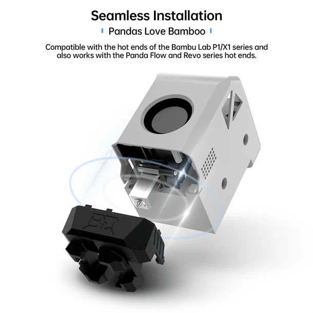 Panda Jet Omni - Directional Part Cooling Duct Upgrade for Bambu Lab X1 and P1 - West3D 3D Printing Supplies - BTT