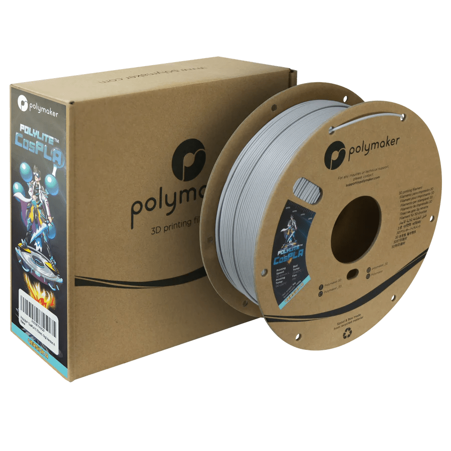 Polymaker PolyLite CosPLA Durable and Sandable PLA for Cosplay 3D Printer Filament 1KG 1.75mm - West3D 3D Printing Supplies - Polymaker