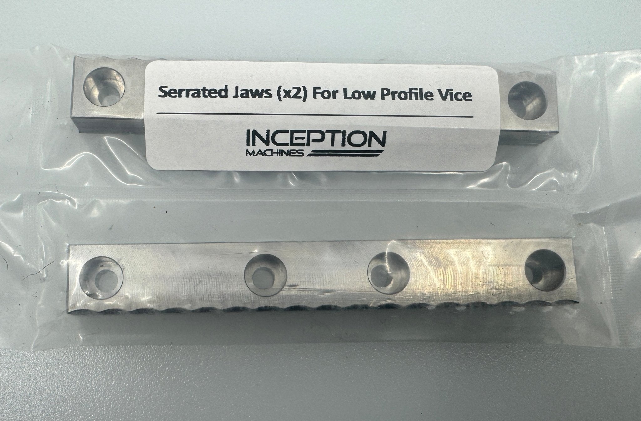 Serrated Jaws Pair For Low Profile Vice by Inception Machines 75mm - West3D 3D Printing Supplies - Inception Machines