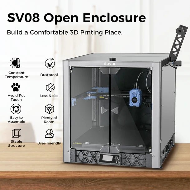 SOVOL Metal / Glass Enclosure Kit for SV08 - West3D 3D Printing Supplies - SOVOL