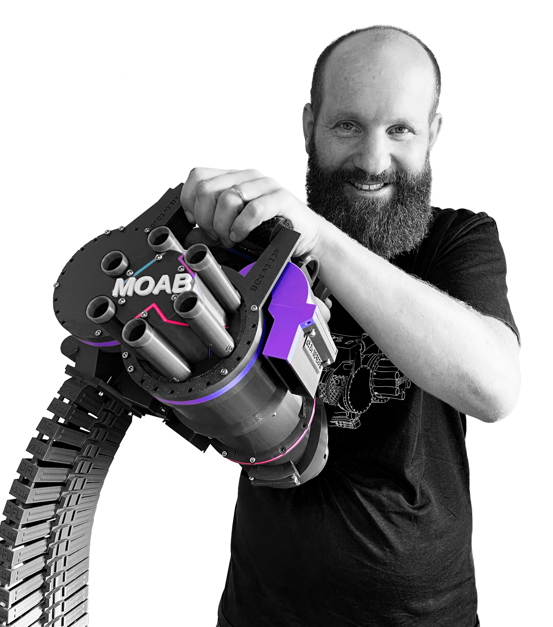 The Mother of All Blasters (MOAB) Dart Blaster Kit by GatlingTommy - 50 darts per second! - West3D 3D Printing Supplies - LDO Systems