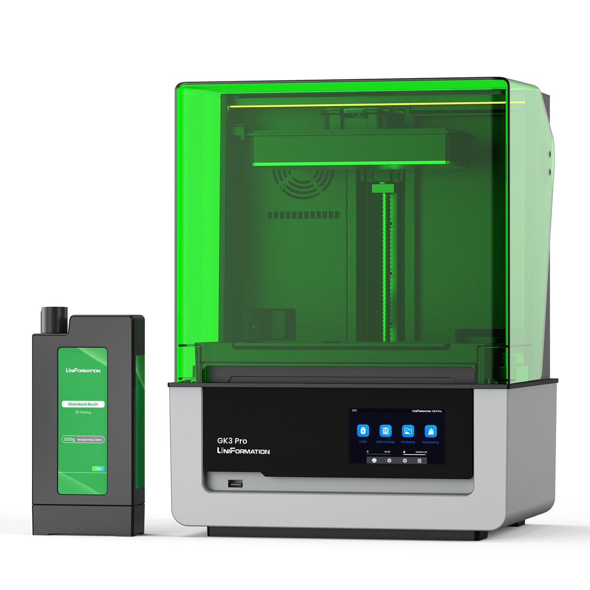 Sla Printer Set UniFormation GK3 PRO 16k Resin 3D Printer 385nm UV SLA Printer with In