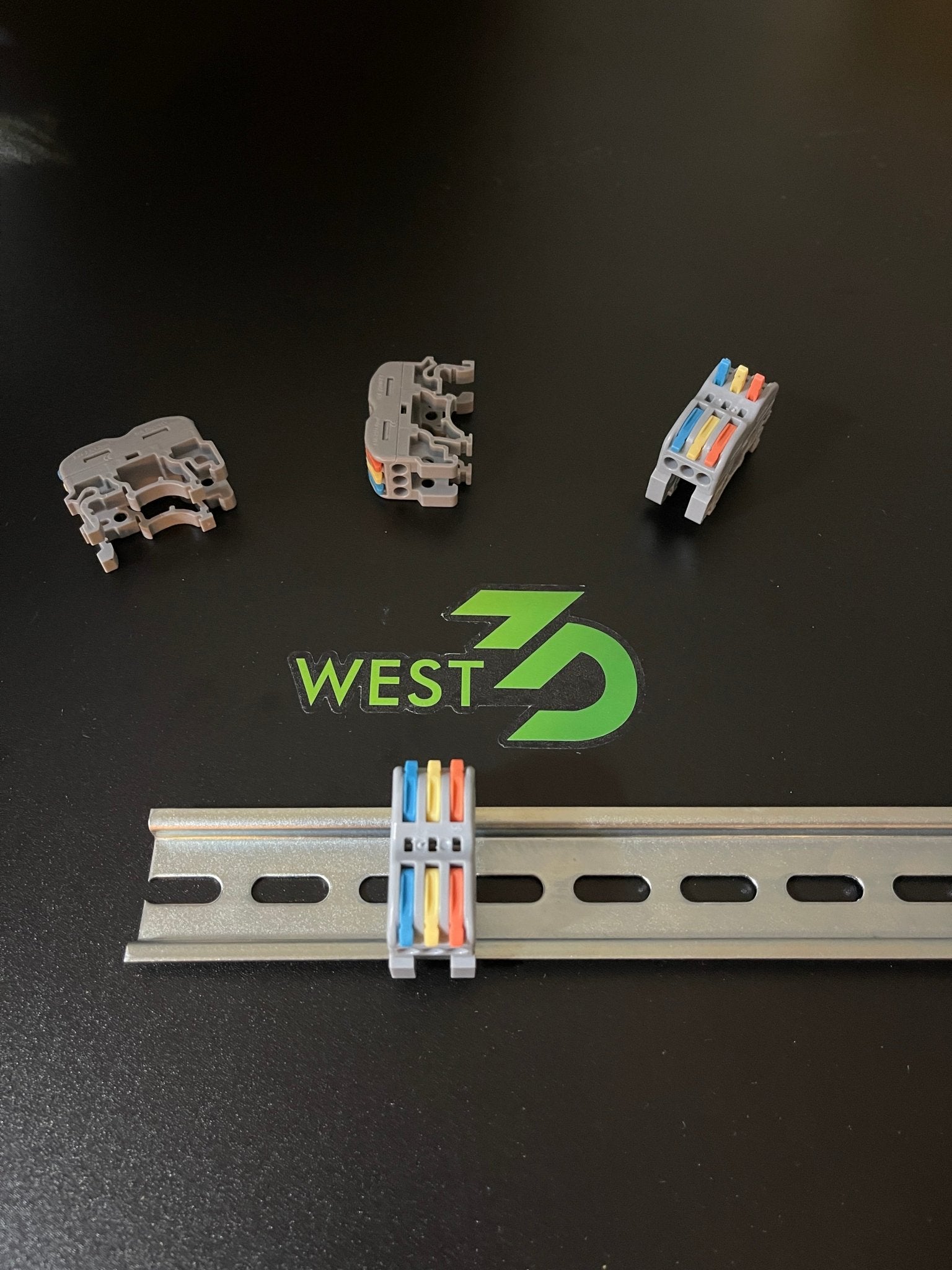 3-3 DIN Mounting Fast Wire Cable Connectors / Wago Connector - West3D Printing - Trianglelab