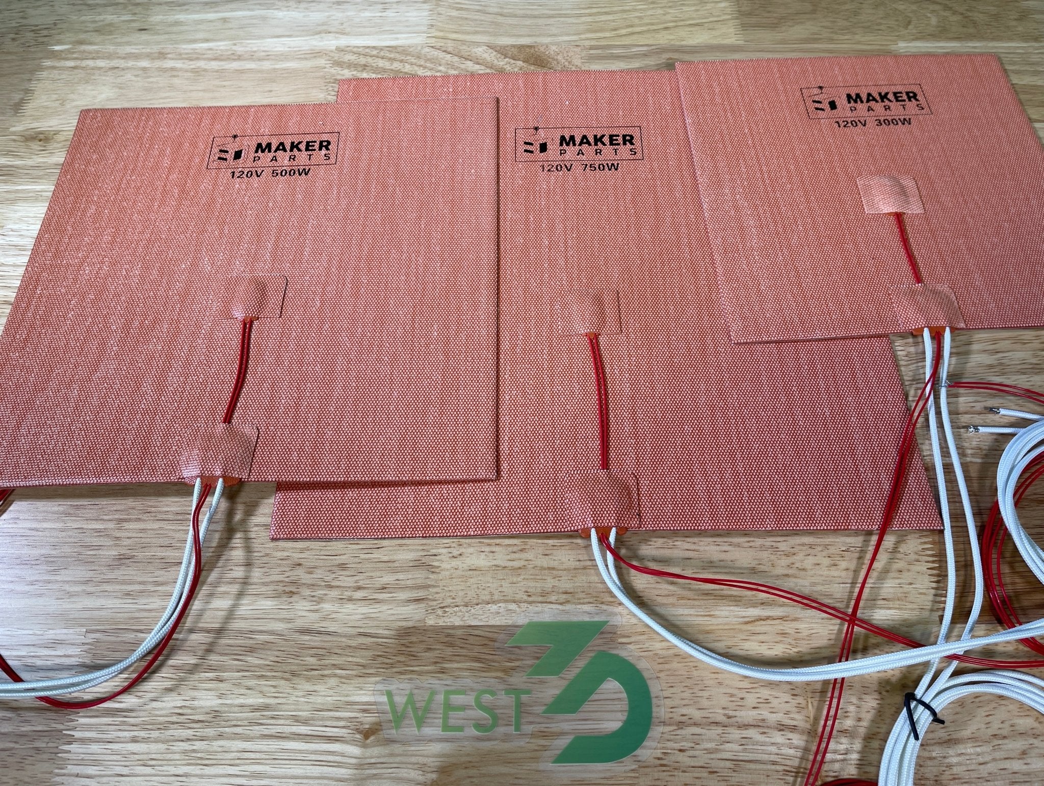 3DMakerParts Silicone Heater / Heating Pad for 3D Printers - West3D Printing - 3DMakerParts