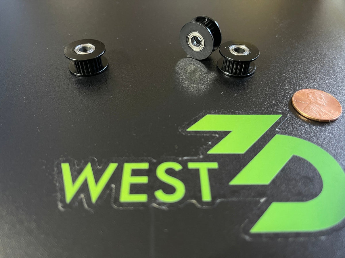 Black Pulleys and Idlers (GT2 20T, GT2 16T)