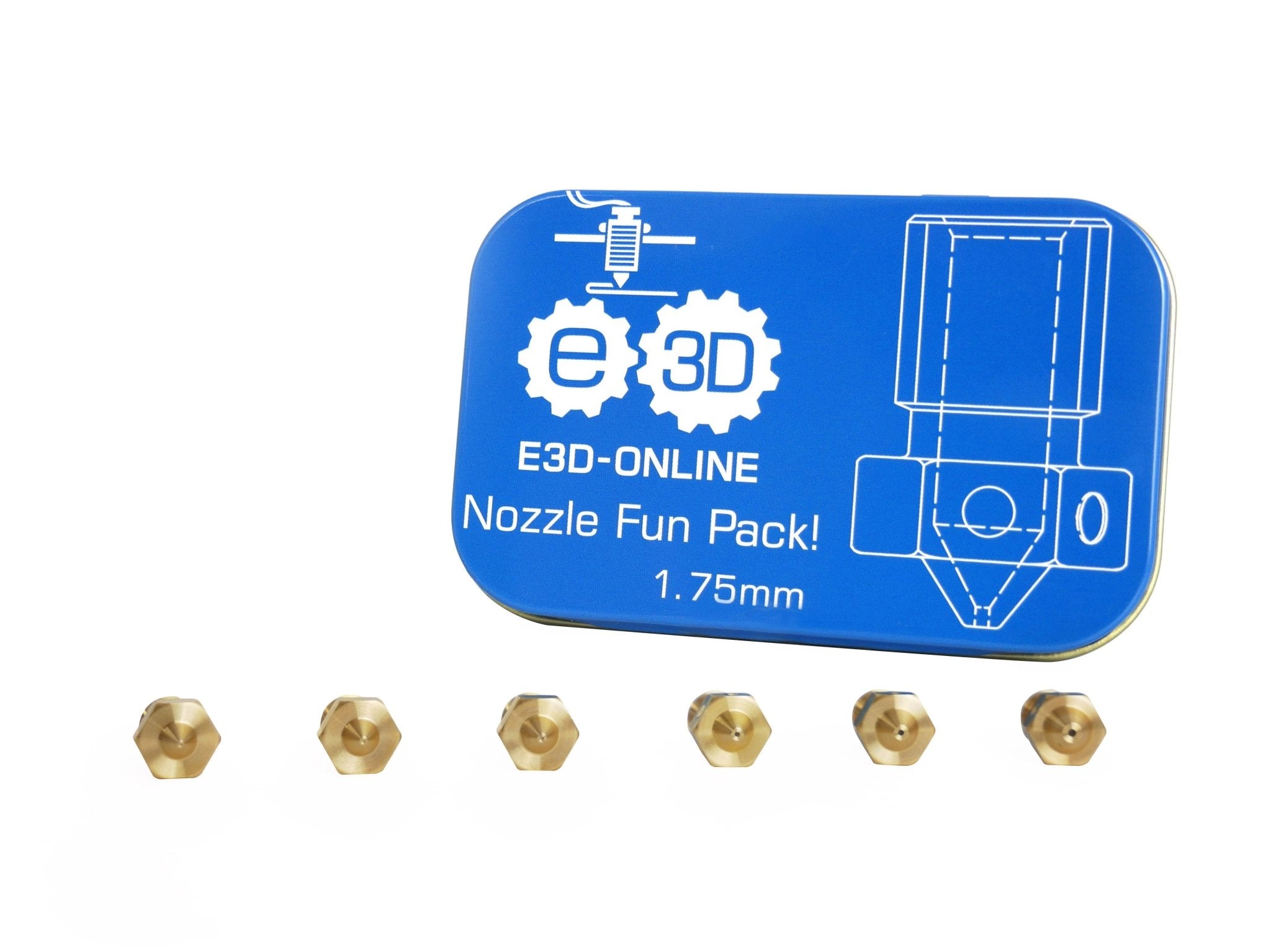 Genuine E3D V6 Nozzles Brass Single and Fun Pack - West3D Printing - E3D