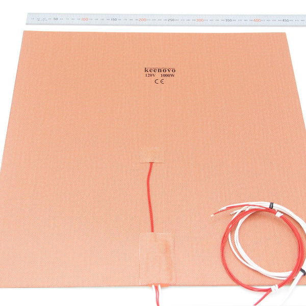 500 X 500 mm Silicone Heating Pad 3d Printer Heated Pad 1000W@220V with  100k Thermistor Adhesive Back