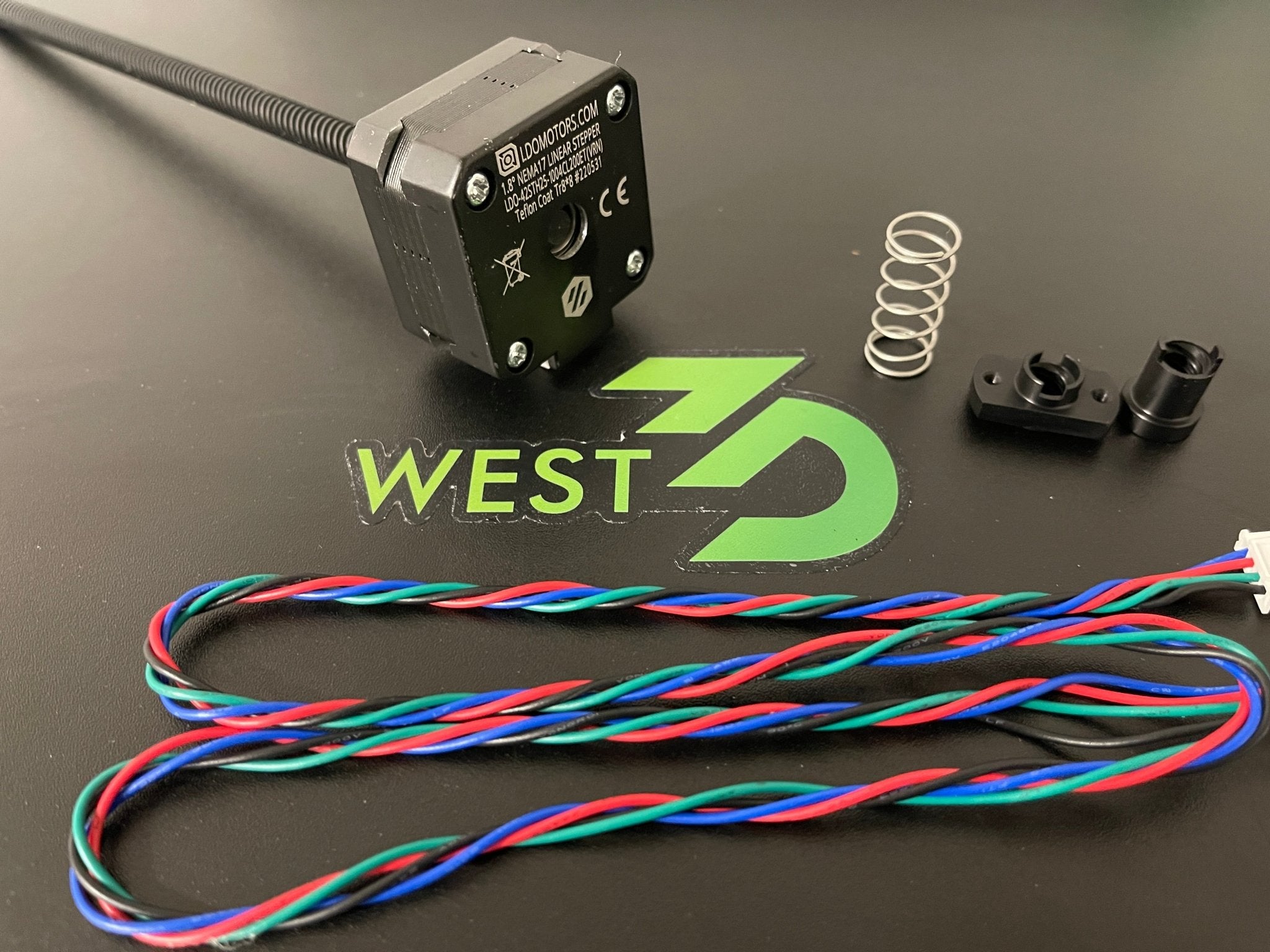 LDO 42STH25-1004CL200ET Linear Stepper Motor with upgraded Teflon Integrated Leadscrew By LDO Motors - West3D Printing - LDO Motors