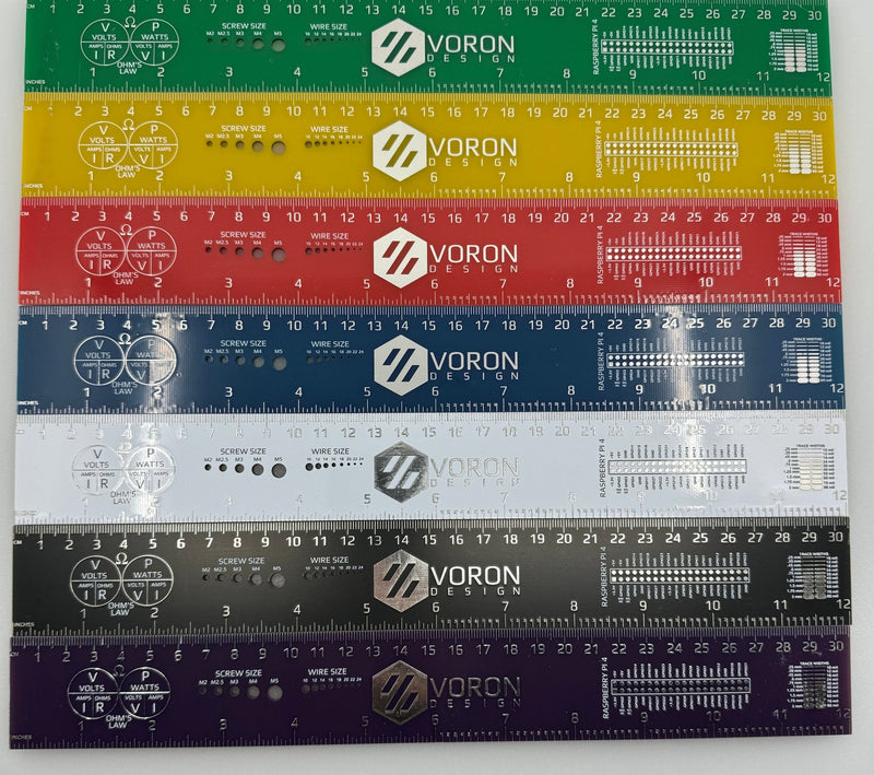 Colors Spectrum Ruler Never Grow Up Ruler - Voron Design PCB Ruler Multi-functional (Multipl
