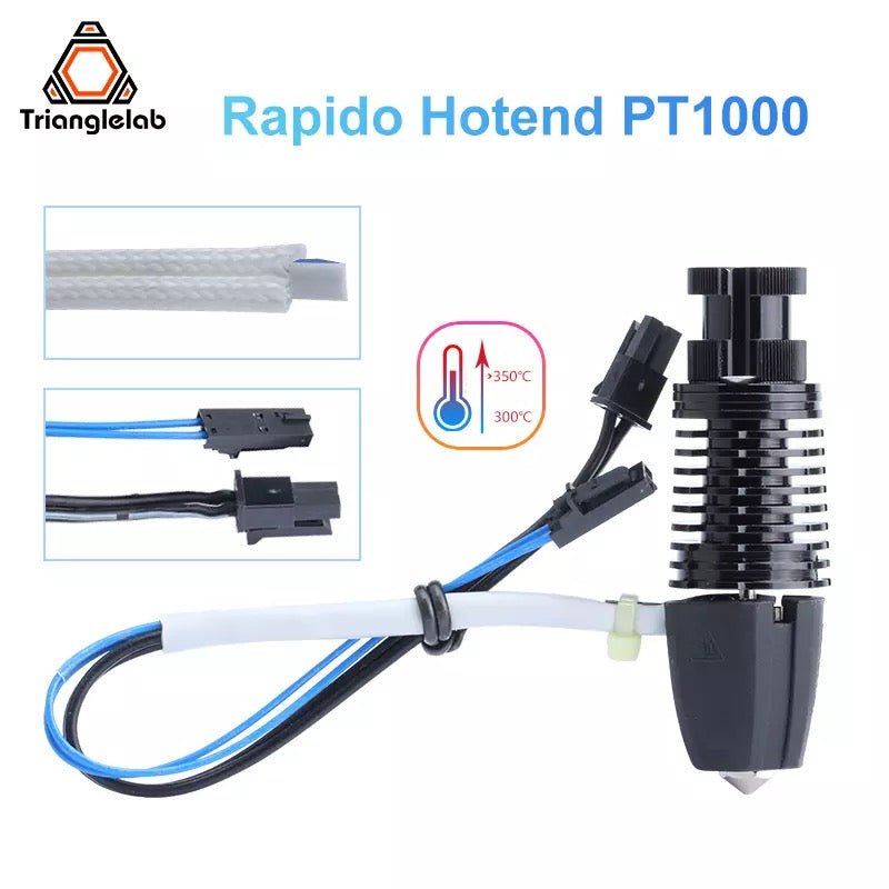 Phaetus Rapido (Rapido 2) Hot End (Hotend) - UHF / HF Standard and Plus (104NT and PT1000) - West3D Printing - Phaetus