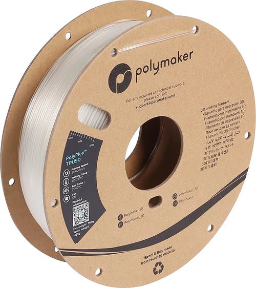 Polymaker PolyFlex TPU90 3D Printer Filament .75KG 1.75mm - West3D Printing - Polymaker