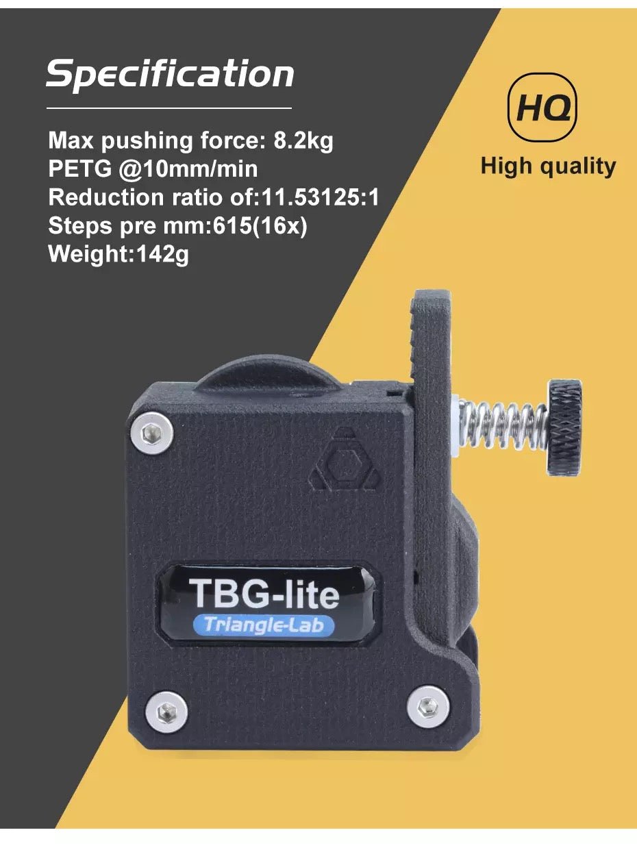TBG-Lite Extruder by TL - West3D Printing - Trianglelab