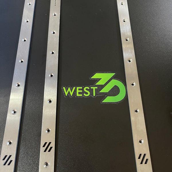 Titanium Backers for Voron 2.4/Trident with screws 3-Pack