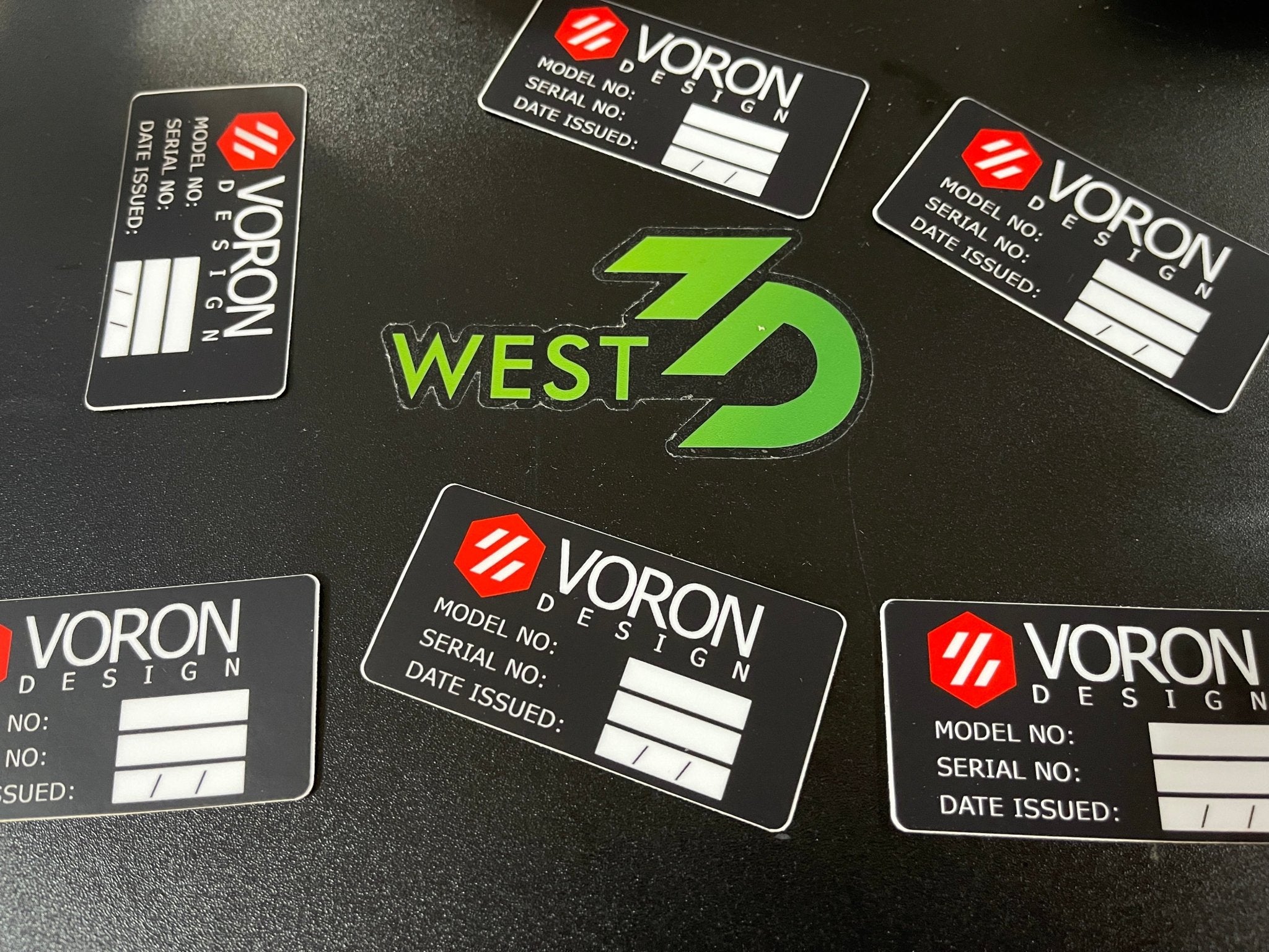Voron Serial Sticker - West3D Printing - blkbny