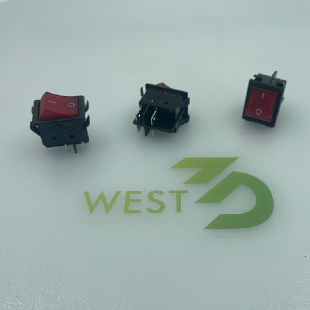 ZF - Rocker Switch DPST 16A On-Off - WRG32F2FBRLN - West3D Printing - ZF / Cherry